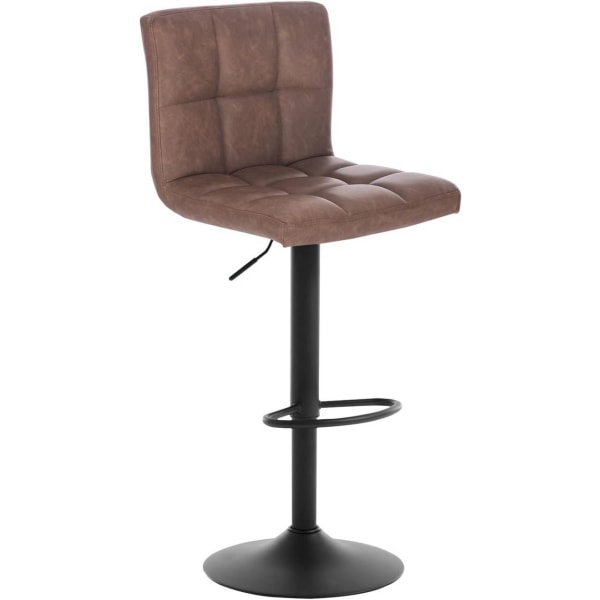Rootz Barstol - Bordskammel - Justerbar barstol - Ergonomisk komfort - Holdbar og langtidsholdbar - Stabil og sikker - Kunstlæder og metal - 44cm x 38