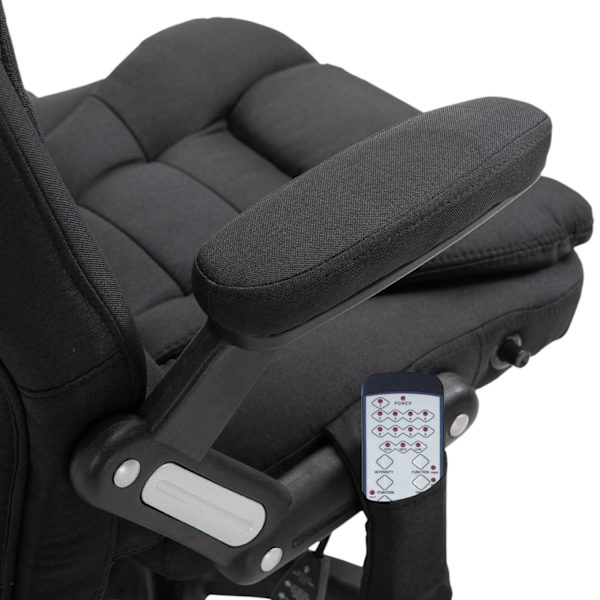 Rootz Executive Chair - Svart - Linne, Skum, Nylon - 26,38 cm x 26,38 cm x 49,6 cm