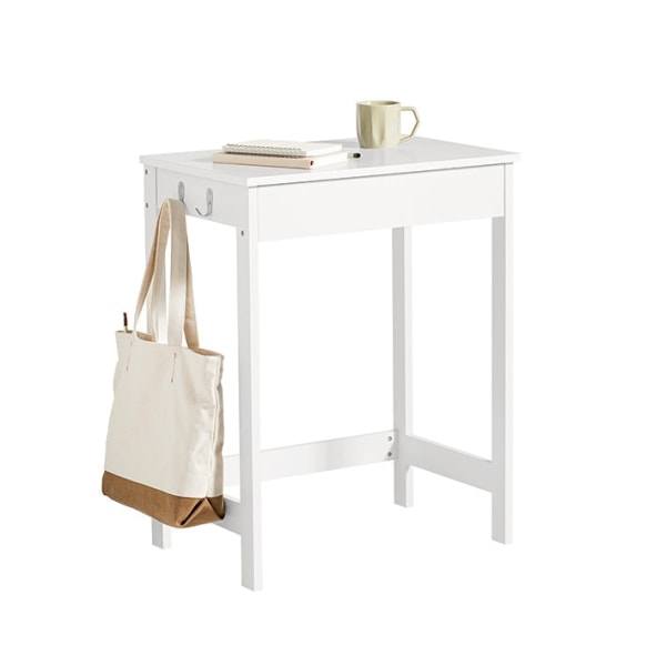 Rootz Modern Desk - Computerbord - Toiletbord - Kompakt design - Opbevaringsskuffe - Sidekroge - MDF-konstruktion - 60cm x 76cm x 40cm