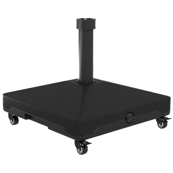 Rootz Parasol Stand - fyrkantig paraplyhållare - Rollerbar bas - 21 kg kapacitet - enkel rörlighet - 45 cm x 45 cm x 40 cm