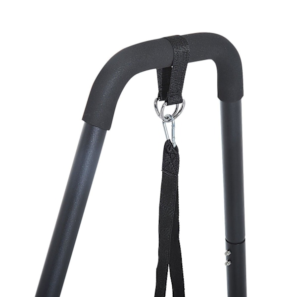 Rootz Dip Station med Sling Trainer - Sort - Stål - 35,43 cm x 31,88 cm x 36,41 cm