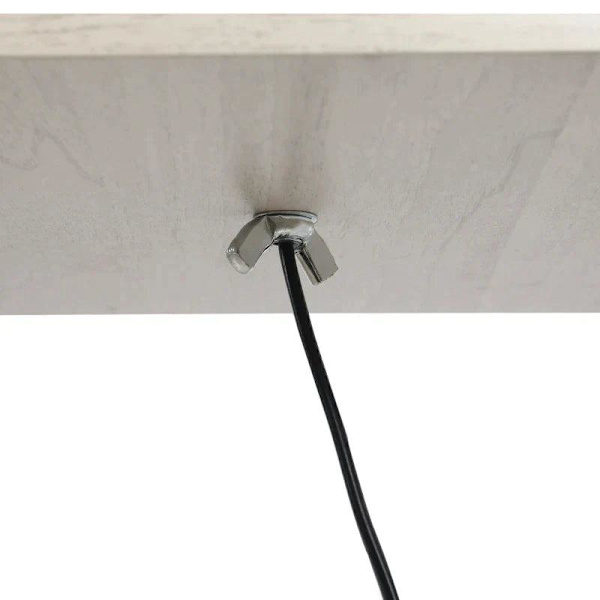 Rootz Gulvlampe - Ståhylde - 3 hylder - Indvendig belysning - Stuelampe - Eg/Hvid - 26 x 26 x 160 cm