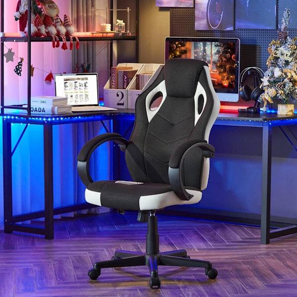 Rootz Ultimate -pelituoli - Ergonominen toimistotuoli - Tietokonetuoli - Hengittävä verkko - Säädettävä tuki - Kestävä rakenne - 48,5 cm x 49,5 cm x 6