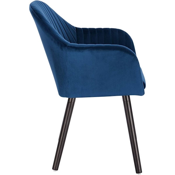 Rootz Set med 6 matstolar - Sammetsklädd - Köksstolar - Ergonomiskt stöd - Enkel montering - Hållbar konstruktion - 81cm x 40cm x 40cm