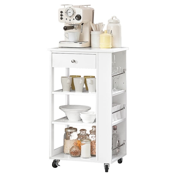 Rootz Portable Uteköksskåp - Vikbar köksö - Förvaringsorganisator - MDF(E1) - 50cm x 86cm x 37cm - 15,1kg - Flaskhylla