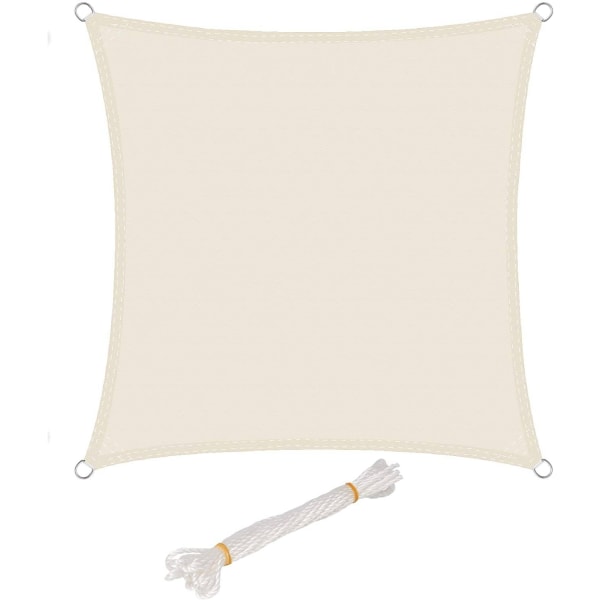 Rootz Premium Sun Sail - UV-suojavarjostin - Ulkokatos - 93 % UV Block - Vettä hylkivä - Helppo asennus - 4m x 4m