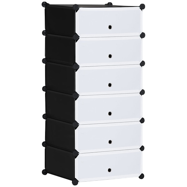 Rootz Modular Shoe Shelf System - Storage Rack - Shoe Organizer - Anpassningsbar design - 49 cm x 36,5 cm x 108 cm