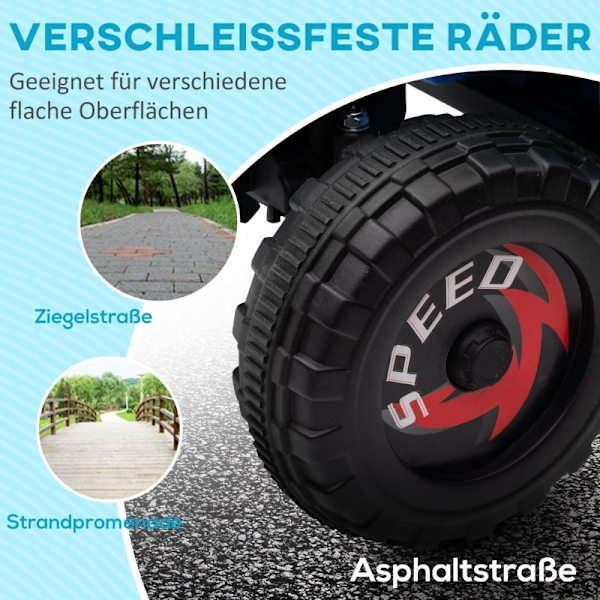 Rootz elektrisk fyrhjuling för barn - ATV för barn - Elfordon för småbarn - Säker hastighet - Enkel användning - Långvarigt roligt - 70 cm x 41,5 cm x