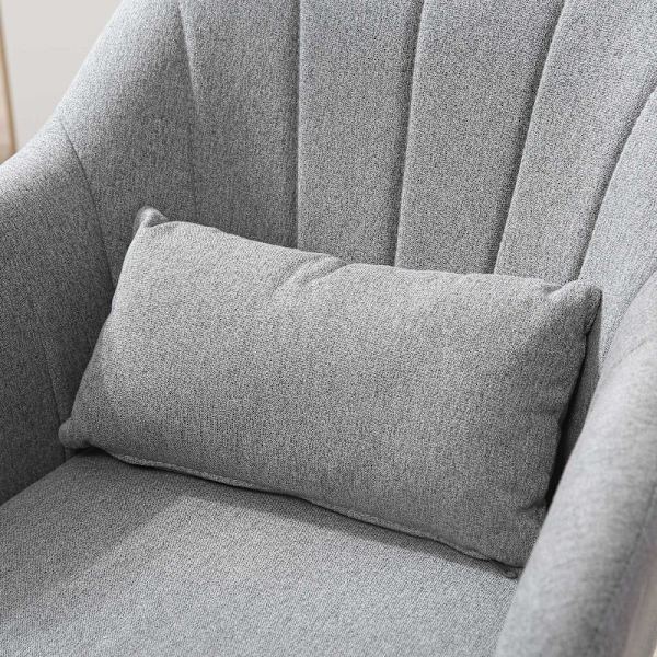Rootz arbetspall - Snurrstol - Bänkstol - Barstol - Justerbar i höjdled - 360° vridbar - Maximal komfort - 60W x 60D x 79-91H cm - Linneliknande polye