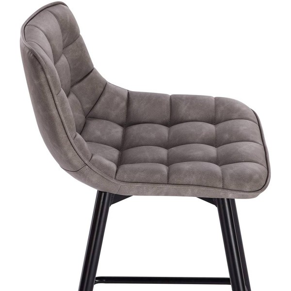 Rootz-baarijakkara - Designer-baarituoli - Jalkatuella varustettu työpöytä - Keinonahka - Ergonominen ja mukava - Tukeva ja kestävä - Monipuolinen ja