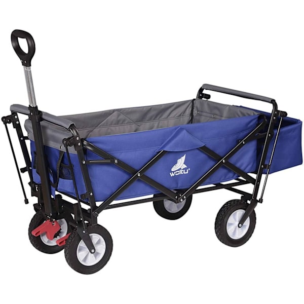 Rootz hopfällbar handkärra - Bruksvagn - Trädgårdsvagn - Hållbar konstruktion - Kraftig lastkapacitet - Enkel förvaring - 120 cm x 51 cm x 93 cm