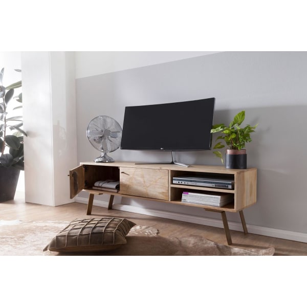 Rootz HiFi Lowboard Mango Solid Wood Country TV lipasto 145x47x3