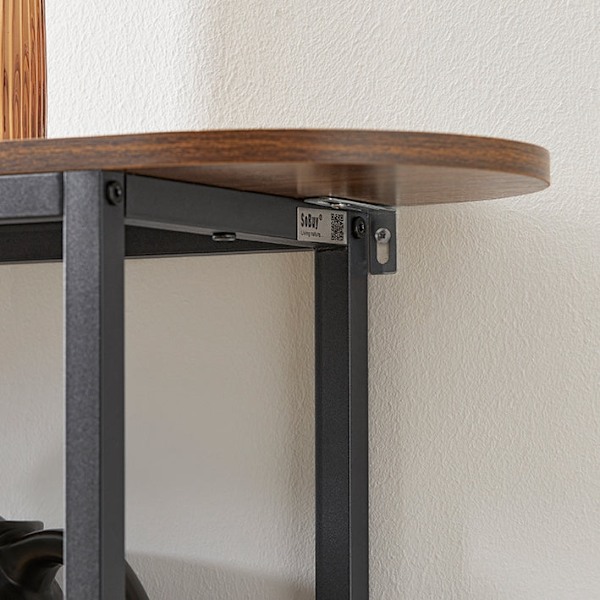 Rootz konsolbord - entrebord - skænk - sidebord - robust og rummeligt - justerbare fødder - væg sikker vippelås - PB(E1) & metal - 110 cm x 86 cm x 25