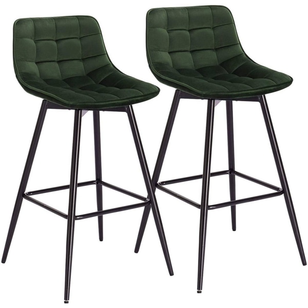 Rootz-baarijakkara - Työpöytäjakkara - Design-jakkara - samettia ja metallia - Mukava ja ergonominen - Vakaa ja kestävä - Monipuolinen ja tyylikäs - 4