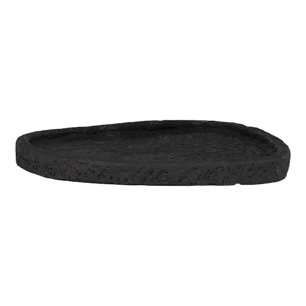 Rootz Cement Tray - Svartbricka - Keramisk maträtt - Hållbart material - 26,5 cm x 26 cm x 2 cm