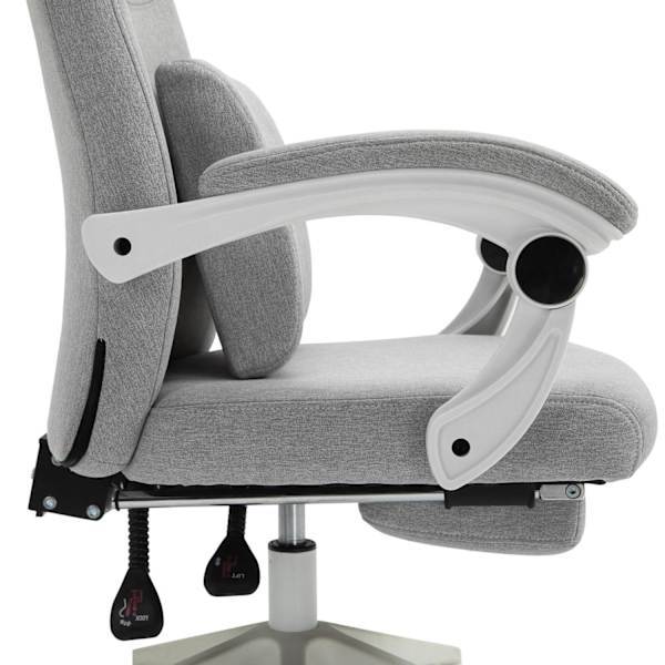 Rootz Kontorsstol - Snurrstol - Executive stol - Ergonomisk - 51 x 50 x 117-127 cm - Justerbar - Fotstöd - Tiltfunktion - Grå