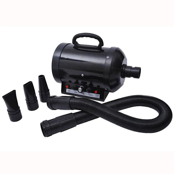 Rootz Dog Hair Dryer - Professional Dog Hair Dryer - Animal Hair Dryer - Whisper Hair Dryer - Pet Hair Dryer - Dog Dryer - 2800W - Metal Black - 40 x