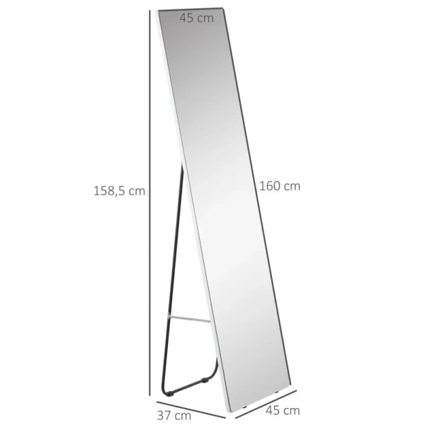 Rootz stående spejl - Vægspejl - Spejl i fuld længde - Toiletbor