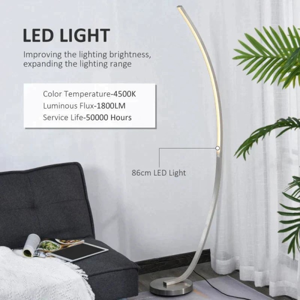 Rootz LED Gulvlampe - Gulvlampe - Stående LED Lys - LED Lampe - 4848 |  Fyndiq