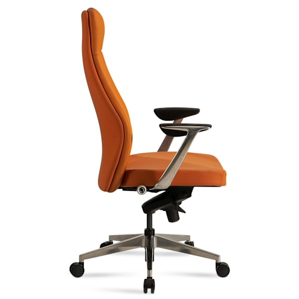 Rootz Executive Chair - Kontorstol - Ergonomisk stol - Højkvalitets polstring - Aluminiumsarmlæn - Justerbar sædehøjde - 119cm x 74cm x 74cm