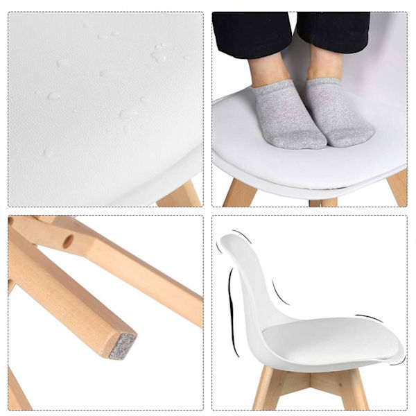 Rootz Set med 2 barnstolar - Barnsittplatser - Småbarnsstolar - Ergonomisk design - Hållbar och säker - Enkel montering - 33,5 cm x 56 cm x 35 cm