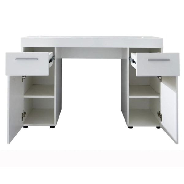 Rootz Desk - Arbejdsbord - Computerbord - Hvid - 120 x 76 x 41 cm