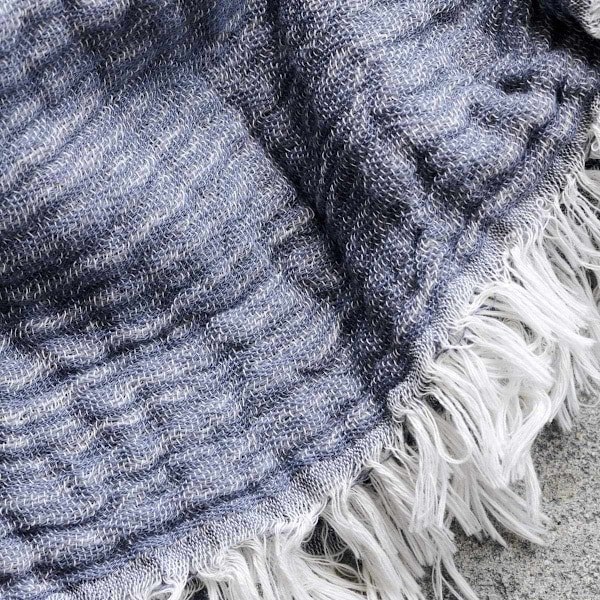 Rootz Cozy Grey Throw - Scandinavian Comfort Blanket - Bohemian