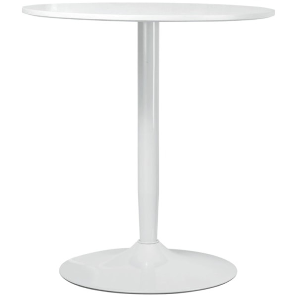 Rootz matbord för 2 personer - Elegant köksbord - Modernt matsal med litet utrymme - Pulverlackerad stålstomme - Ø70 x 75H cm - MDF och stålkonstrukti