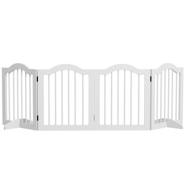 Rootz Pet Dog Barrier - Hundeport i træ - Hegn - Massivt træ - MDF - Justerbar - 203,5 cm x 29,5 cm x 61 cm