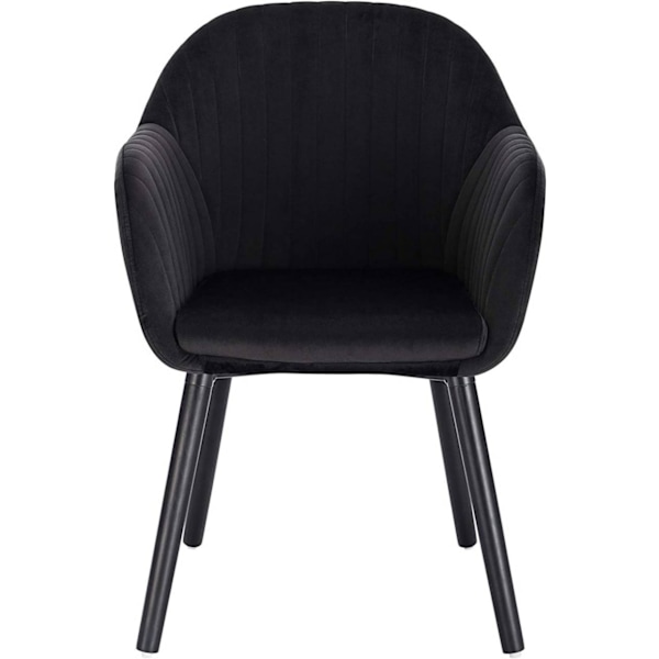 Rootz Set med 6 matstolar - Sammetsklädd - Bekväma sittplatser - Hållbar och robust - Mångsidig stil - Enkel montering - 81 cm x 40 cm x 42 cm