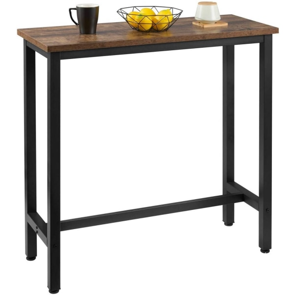 Rootz Modern Barbord - Pubbord - Högt bord - Stabilitet i järnstomme - Reptålig - Utrymmesbesparande design - 100cm x 40cm x 100cm