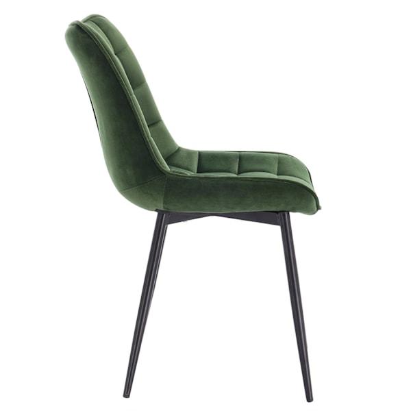 Rootz Set med 2 matstolar - Sammetssits - Metallben - Hållbar och långvarig - Bekväm och ergonomisk - Mångsidig design - 85,5 cm x 46 cm x 40,5 cm