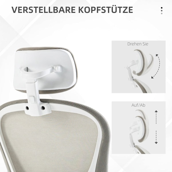 Rootz Kontorstol - Computerstol - Arbejdsstol - Ergonomisk design - 62cm x 64cm x 112-120cm