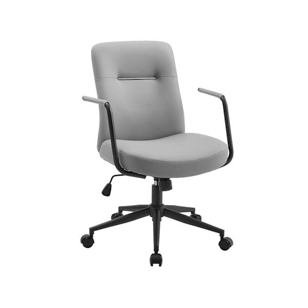 Rootz Dove Grey toimistotuoli - Ergonominen tuoli - Pehmustetut istuimet - Säädettävä korkeus - Teräsrunko - 60cm x 60cm x 93cm - 103cm