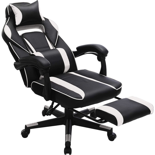 Rootz Gaming Chair - Kontorstol - Drejestol - Udtrækkelig fodstø