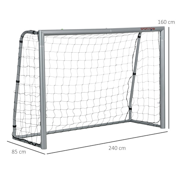 Rootz Soccer maalisetti - Kannettava jalkapalloverkko - Säänkestävä jalkapalloverkko - Tukeva teräsrunko - Helppo koota - 240cm x 85cm x 160cm