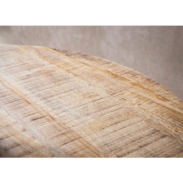 Rootz Round Dining Bord - Moderne spisebord - Natural Wood Grain Table - Håndlavet unikt design - 120 cm x 120 cm x 76 cm
