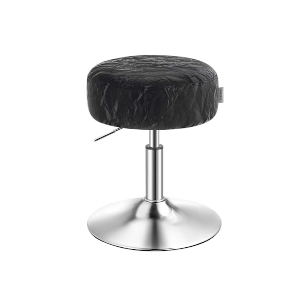Rootz Makeup -jakkara - Kauneusjakkara - Vanity -tuoli - Korkeuden säädettävä ja pyörivä - 38 cm D x 44-60cm H - Black