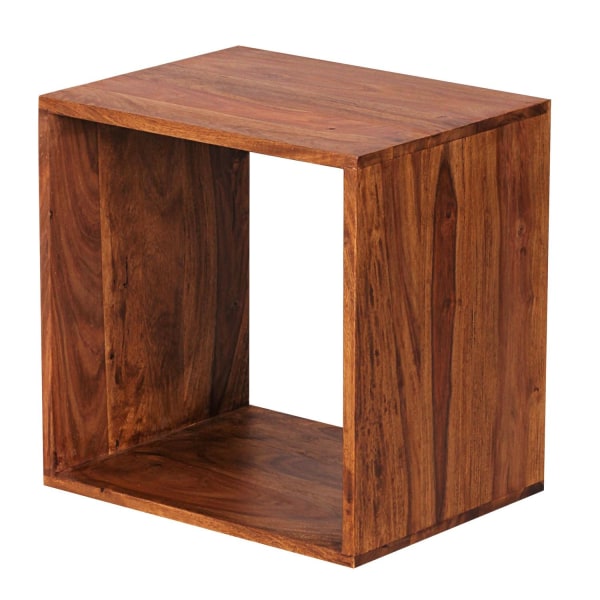 Rootz Sidebord - Cube Sidebord - Firkantet Sidebord - Træ - Massivt træ - 43,5 x 43,5 cm
