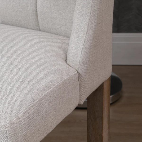 Rootz Barpall - Set med 2 barstolar - Barstolar - Elegant barstol - Högkvalitativ barstol - Pallar med fotstöd - Inklusive fotstöd - Grå + Natur - 47