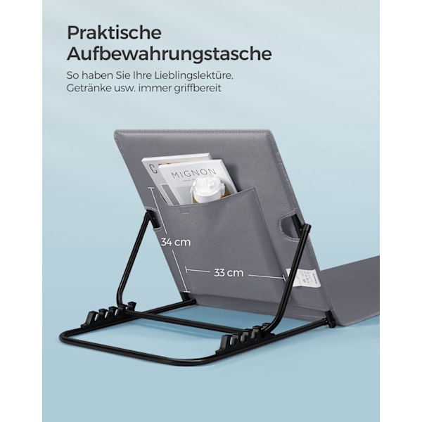Rootz Oversized Beach Lounger - Liggstol - Utomhus schäslong - Galvaniserat stål - Oxfordduk - 158cm x 55cm x 57cm