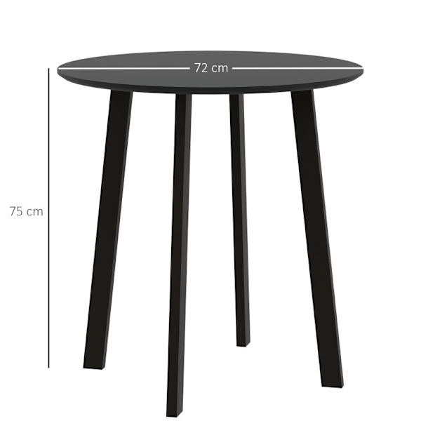 Rootz 2 pers. spisebord - Køkkenbord - Bistrobord - Elegant & Stabilt - Ø72cm x 75cm