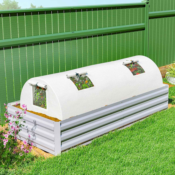 Rootz Foil Greenhouse - Mini Tunnel Greenhouse - UV -resistent växtskydd - Skyddar växter - 200 cm x 80 cm x 45 cm
