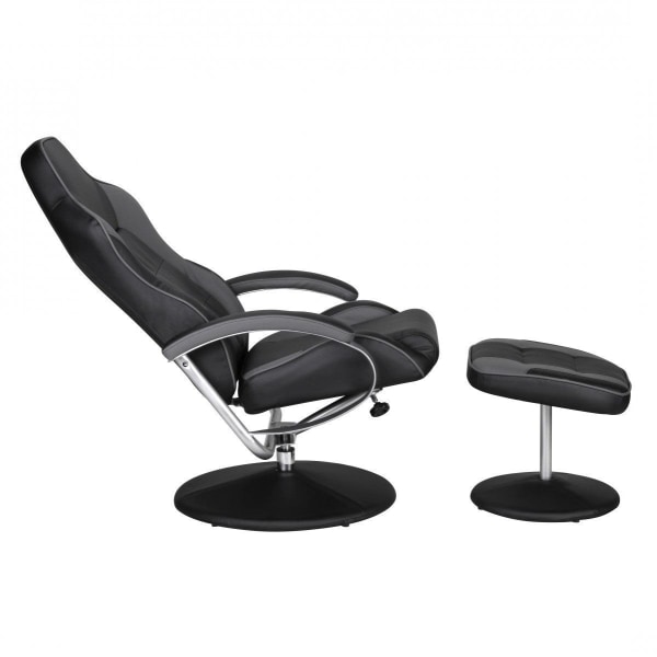Rootz Lounge tuoli design lepotuoli Racing referenssinahka musta