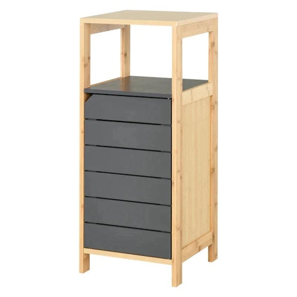 Rootz Bathroom Cabinet - Multi-function Cabinet - Cabinet - Adjustable Cabinet - Grey