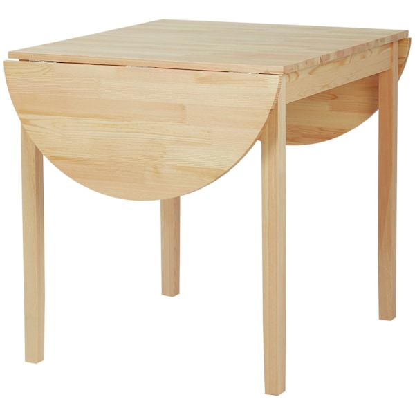 Rootz Foldbar Oval Dining Table - Rymdbesparande bord - Solid Wood Table - Optimera Space - 140L x 70B x 75H cm