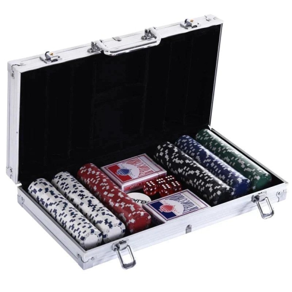 Rootz Poker Case - Poker Sæt - Aluminium Case - Chips Case - Aluminium/Polystyren - 38x20,5x6,5 cm