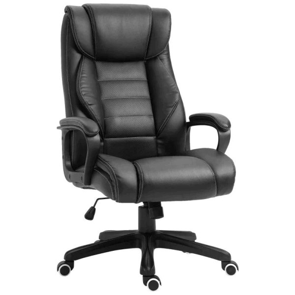 Rootz Massage Kontorstol - Drejestol - Spillestol - Computerstol - Sort - 66 x 78 x 112-120 cm