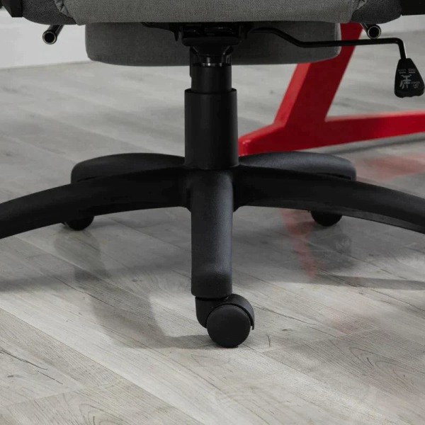 Rootz Kontorstol - Computerstol - Drejestol - Skrivebordsstol - Grå - 73x57x127-135 cm