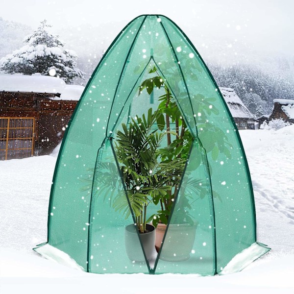 Rootz Conical Greenhouse - Plant Shelter - Winter Garden House - PE-tyg - 240cm x 200cm x 240cm